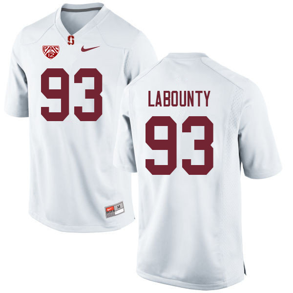 Men #93 Trey LaBounty Stanford Cardinal College Football Jerseys Sale-White - Click Image to Close